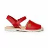 Abarcas Menorquinas Niña Piel Napa Plantilla Acolchada Velcro 220 Rojo, De Angelitos -Zapatos Tienda de ventas abarcas menorquinas nina piel napa plantilla acolchada velcro 220 rojo de angelitos