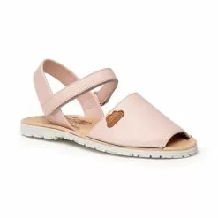 Abarcas Menorquinas Niña Piel Napa Plantilla Acolchada Velcro 220 Rosa, De Angelitos -Zapatos Tienda de ventas abarcas menorquinas nina piel napa plantilla acolchada velcro 220 rosa de angelitos 2