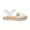 Abarcas Menorquinas Niña Piel Napa Y Glitter Plantilla Acolchada Velcro 222 Blanco, De Angelitos -Zapatos Tienda de ventas abarcas menorquinas nina piel napa y glitter plantilla acolchada velcro 222 blanco de angelitos