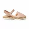 Abarcas Menorquinas Niña Piel Napa Y Glitter Plantilla Acolchada Velcro 222 Nude, De Angelitos -Zapatos Tienda de ventas abarcas menorquinas nina piel napa y glitter plantilla acolchada velcro 222 nude de angelitos