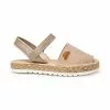 Abarcas Menorquinas Niña Piel Napa Y Glitter Plantilla Acolchada Velcro 222 Taupe, De Angelitos -Zapatos Tienda de ventas abarcas menorquinas nina piel napa y glitter plantilla acolchada velcro 222 taupe de angelitos
