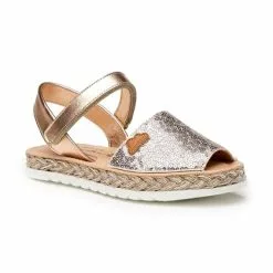 Abarcas Menorquinas Niña Piel Y Lentejuelas Plantilla Acolchada Velcro 224 Nude, De Angelitos -Zapatos Tienda de ventas abarcas menorquinas nina piel y lentejuelas plantilla acolchada velcro 224 nude de angelitos 2