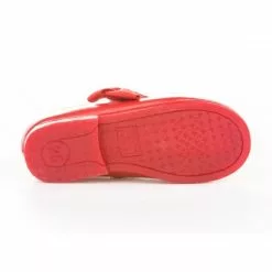 Bailarinas Colegiales Infantil Niña Piel Velcro Lacito 519 Rojo, De Angelitos -Zapatos Tienda de ventas bailarinas colegiales infantil nina piel velcro lacito 519 rojo de angelitos 3