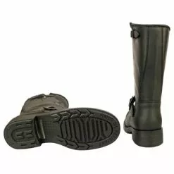 Botas Moteras De Hombre, De Johnny Bulls 17828 NEGRO -Zapatos Tienda de ventas botas moteras de hombre en piel de johnny bulls 17828 negro 2