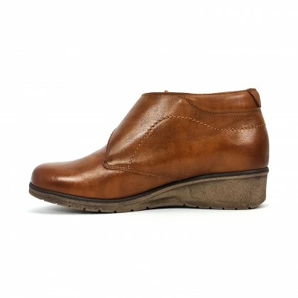 Botines Cómodos Mujer Piel Cuña Velcro Plantilla Extraíble 70244 Cuero, De Tupié 6 Botines Cómodos Mujer Piel Cuña Velcro Plantilla Extraíble 70244 Cuero, De Tupié - Imagen 5