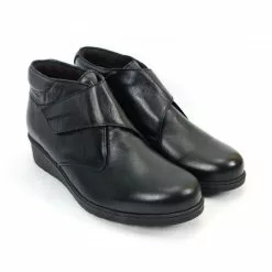 Botines Cómodos Mujer Piel Cuña Velcro Plantilla Extraíble 70244 Negro, De Tupié -Zapatos Tienda de ventas botines comodos mujer piel cuna velcro plantilla extraible 70244 negro de tupie 5