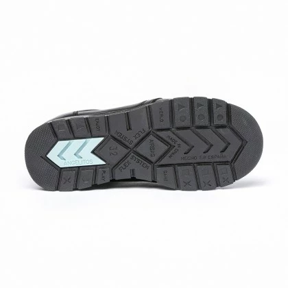Botines Niño Piel Napa Cordones Y Cremallera 480 Negro, De Angelitos 5 Botines Niño Piel Napa Cordones Y Cremallera 480 Negro, De Angelitos - Imagen 4