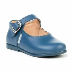 Merceditas Colegiales Infantil Niña Piel Hebilla 500 Azul, De Angelitos -Zapatos Tienda de ventas merceditas colegiales infantil nina piel hebilla 500 azul de angelitos 2