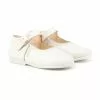 Merceditas Colegiales Infantil Niña Piel Hebilla 500 Beige, De Angelitos