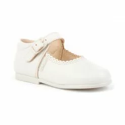 Merceditas Colegiales Infantil Niña Piel Hebilla 500 Beige, De Angelitos -Zapatos Tienda de ventas merceditas colegiales infantil nina piel hebilla 500 beige de angelitos 2