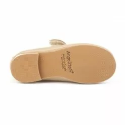 Merceditas Colegiales Niña Piel Napa Velcro 1512 Camel, De Angelitos -Zapatos Tienda de ventas merceditas colegiales nina piel napa velcro 1512 camel de angelitos 3