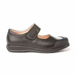 Merceditas Colegiales Niña Piel Puntera Refozada Velcro 463 Negro, De Angelitos -Zapatos Tienda de ventas merceditas colegiales nina piel puntera refozada velcro 463 negro de angelitos 1