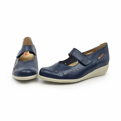 Merceditas Cuña Mujer Piel Velcro Plantilla Extraíble 73 Jeans, De Tupié 6 Merceditas Cuña Mujer Piel Velcro Plantilla Extraíble 73 Jeans, De Tupié - Imagen 4