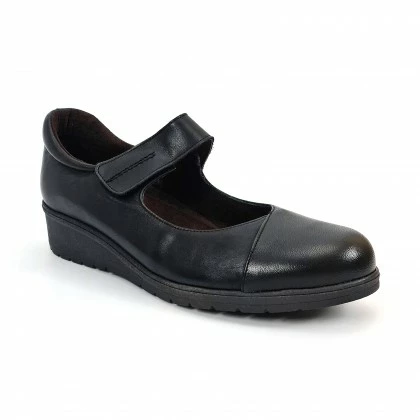 Merceditas Mujer Piel Velcro Plantilla Extraíble 70805 Negro, De Tupié 5 Merceditas Mujer Piel Velcro Plantilla Extraíble 70805 Negro, De Tupié - Imagen 3