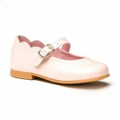 Merceditas Niña Piel Charol Hebilla 1100 Rosa, De Angelitos -Zapatos Tienda de ventas merceditas nina piel charol hebilla 1100 rosa de angelitos 2