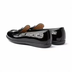 Mocasines Colegiales Niña Piel Charol Antifaz 468 Negro, De Angelitos -Zapatos Tienda de ventas mocasines colegiales nina piel charol antifaz 468 negro de angelitos 2