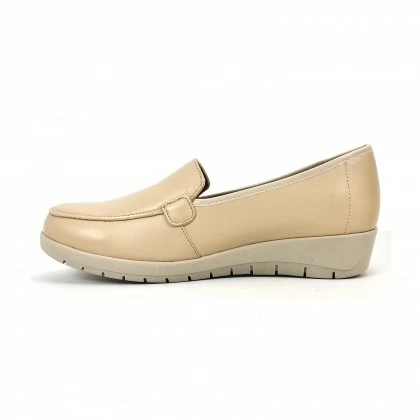 Mocasines Cómodos Mujer Piel Blanda Plantilla Extraíble 12701 Beige, De Amelie 6 Mocasines Cómodos Mujer Piel Blanda Plantilla Extraíble 12701 Beige, De Amelie - Imagen 5