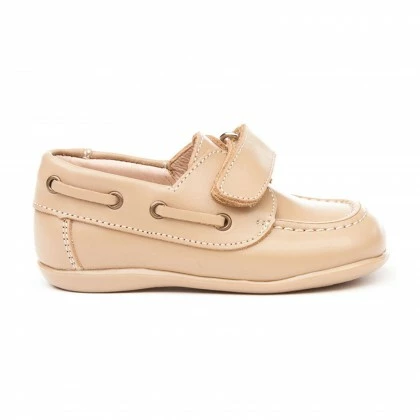 Náuticos Colegiales Infantil Niño Piel Velcro Punta Redonda 354 Camel, De Angelitos 4 Náuticos Colegiales Infantil Niño Piel Velcro Punta Redonda 354 Camel, De Angelitos - Imagen 2