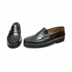 Zapatos Castellanos Hombre Piel Antifaz Piso Goma 350AL Negro, De Latino -Zapatos Tienda de ventas zapatos castellanos hombre piel antifaz piso goma 350al negro de latino 2