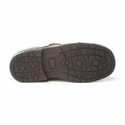 Zapatos Colegiales Niño Piel Puntera Reforzada Velcro 452 Chocolate, De Angelitos 6 Zapatos Colegiales Niño Piel Puntera Reforzada Velcro 452 Chocolate, De Angelitos - Imagen 4
