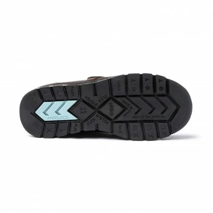 Zapatos Colegiales Niño Piel Puntera Reforzada Velcro 453 Chocolate, De Angelitos 6 Zapatos Colegiales Niño Piel Puntera Reforzada Velcro 453 Chocolate, De Angelitos - Imagen 4