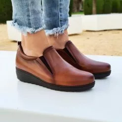 Zapatos Comfort Mujer Piel Plantilla Extraíble 70620 Cuero, De Tupié -Zapatos Tienda de ventas zapatos comfort mujer piel plantilla extraible 70620 cuero de tupie 2