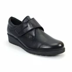 Zapatos Cómodos Mujer Piel Cuña Velcro Plantilla Extraíble 70243 Negro, De Tupié -Zapatos Tienda de ventas zapatos comodos mujer piel cuna velcro plantilla extraible 70243 negro de tupie 2