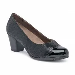 Zapatos De Salón Cómodos Mujer Piel Punta Charol Plantilla Extraíble 93 Negro, De Tupié -Zapatos Tienda de ventas zapatos de salon comodos mujer piel punta charol plantilla extraible 93 negro de tupie 2