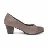 Zapatos De Salón Cómodos Mujer Piel Punta Charol Plantilla Extraíble 93 Taupe, De Tupié -Zapatos Tienda de ventas zapatos de salon comodos mujer piel punta charol plantilla extraible 93 taupe de tupie