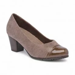 Zapatos De Salón Cómodos Mujer Piel Punta Charol Plantilla Extraíble 93 Taupe, De Tupié -Zapatos Tienda de ventas zapatos de salon comodos mujer piel punta charol plantilla extraible 93 taupe de tupie 2