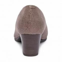 Zapatos De Salón Cómodos Mujer Piel Punta Charol Plantilla Extraíble 93 Taupe, De Tupié -Zapatos Tienda de ventas zapatos de salon comodos mujer piel punta charol plantilla extraible 93 taupe de tupie 3