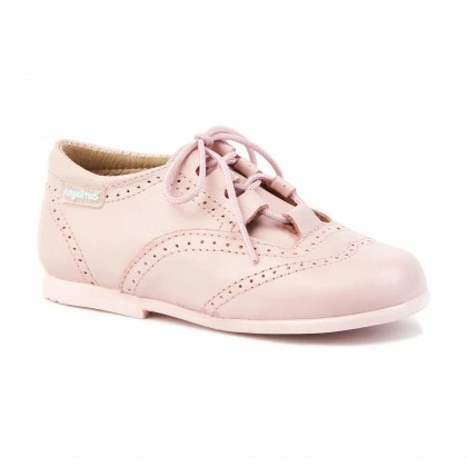 Zapatos Inglesitos Colegiales Infantil Niño Niña Piel Cordones 505 Rosa, De Angelitos 5 Zapatos Inglesitos Colegiales Infantil Niño Niña Piel Cordones 505 Rosa, De Angelitos - Imagen 3