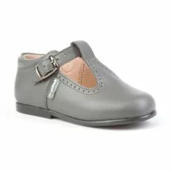 Zapatos Pepitos Colegiales Infantil Niño Niña Piel Hebilla 503 Gris, De Angelitos -Zapatos Tienda de ventas zapatos pepitos colegiales infantil nino nina piel hebilla 503 gris de angelitos 2